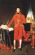 Jean Auguste Dominique Ingres Napoleon Bonaparte in the Uniform of the First Consul (mk04) oil on canvas